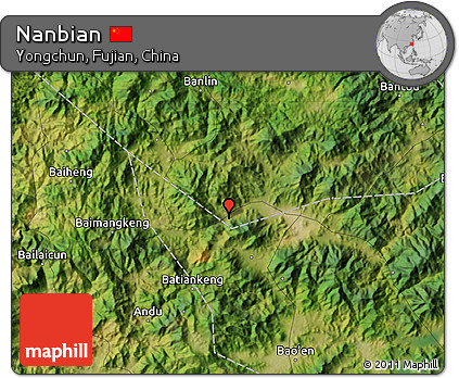 Satellite Map of Nanbian