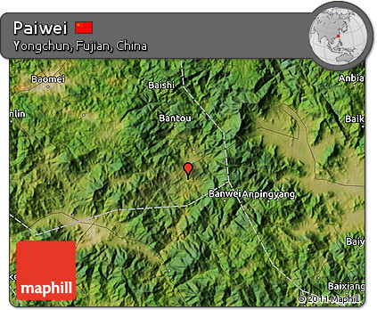 Satellite Map of Paiwei