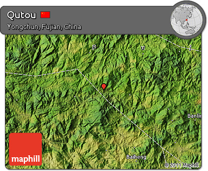 Satellite Map of Qutou