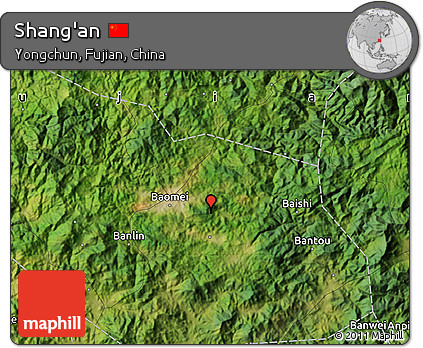 Satellite Map of Shang'an