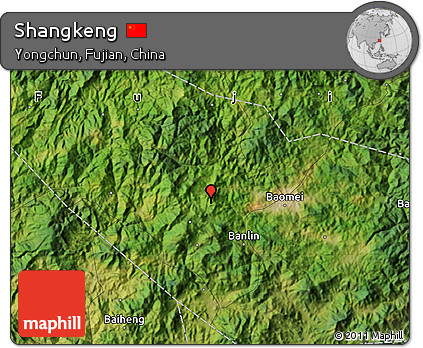 Satellite Map of Shangkeng