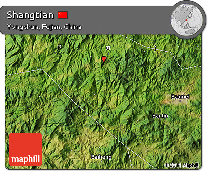 Satellite Map of Shangtian