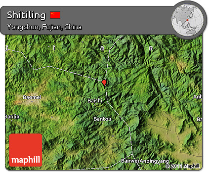 Satellite Map of Shitiling