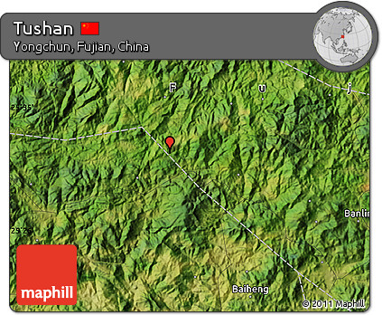 Satellite Map of Tushan