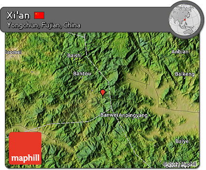 Satellite Map of Xi'an