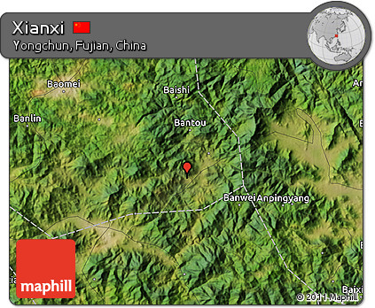 Satellite Map of Xianxi