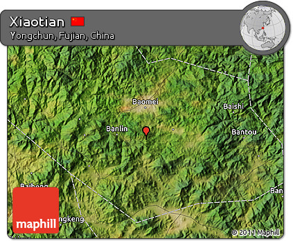 Satellite Map of Xiaotian