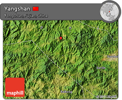 Satellite Map of Yangshan