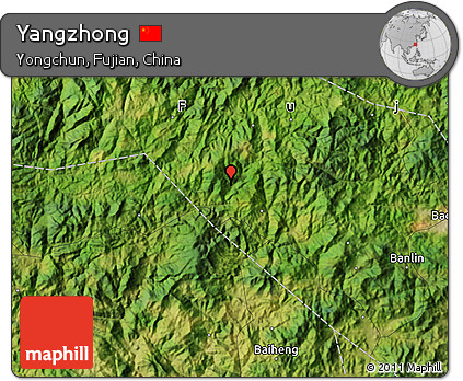 Satellite Map of Yangzhong