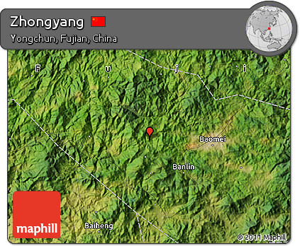 Satellite Map of Zhongyang