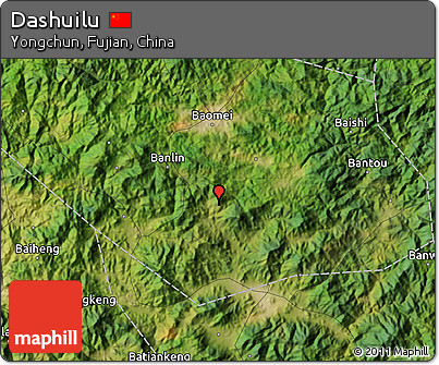 Satellite Map of Dashuilu