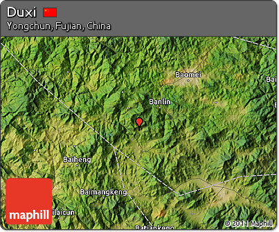 Satellite Map of Duxi