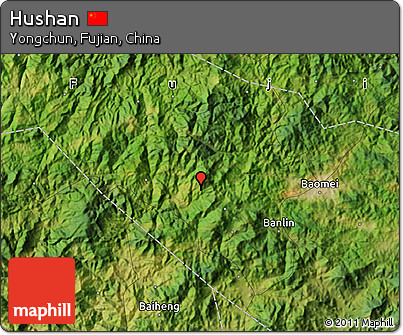 Satellite Map of Hushan