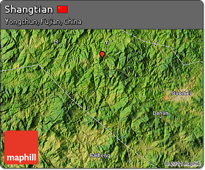 Satellite Map of Shangtian
