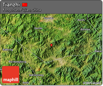 Satellite Map of Tianzhi