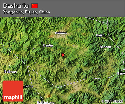 Satellite Map of Dashuilu