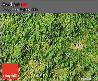 Satellite Map of Hushan