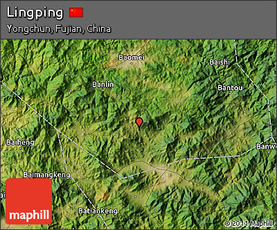 Satellite Map of Lingping