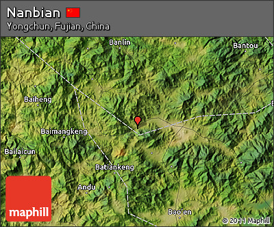 Satellite Map of Nanbian