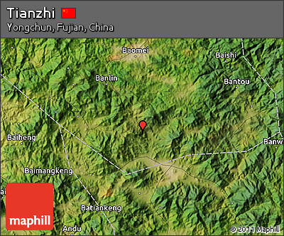 Satellite Map of Tianzhi