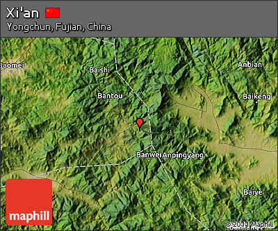 Satellite Map of Xi'an