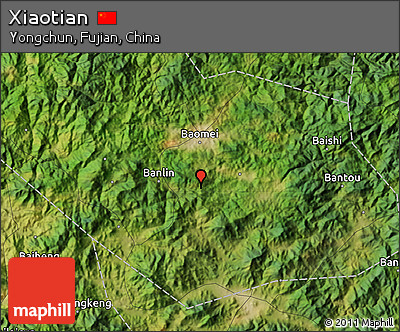 Satellite Map of Xiaotian