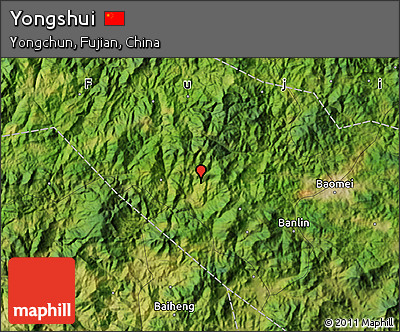 Satellite Map of Yongshui