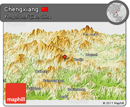 Physical Panoramic Map of Chengxiang