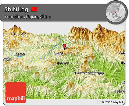 Physical Panoramic Map of Shitiling