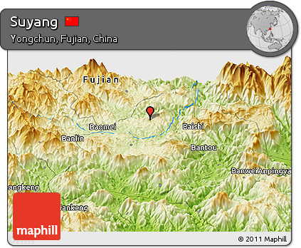 Physical Panoramic Map of Suyang