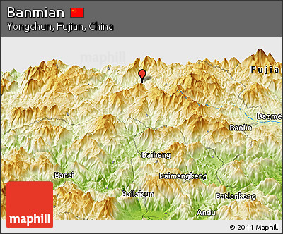 Physical Panoramic Map of Banmian