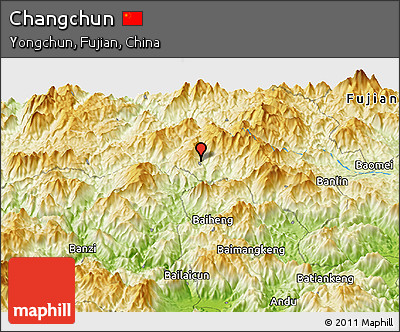 Physical Panoramic Map of Changchun