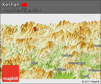 Physical Panoramic Map of Keshan