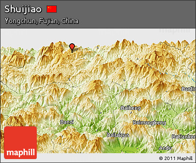 Physical Panoramic Map of Shuijiao