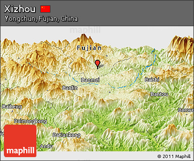 Physical Panoramic Map of Xizhou