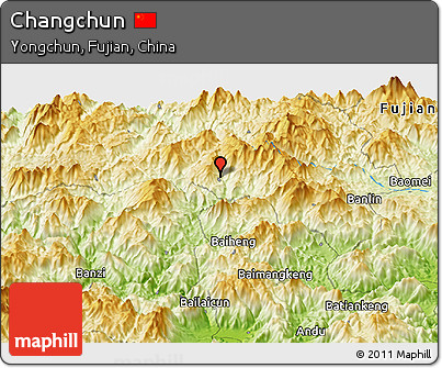 Physical Panoramic Map of Changchun