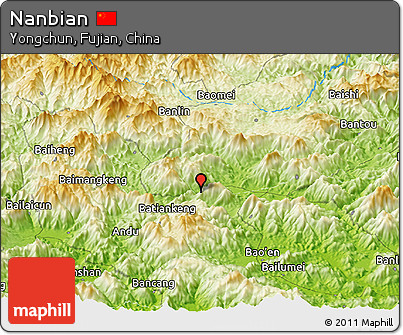 Physical Panoramic Map of Nanbian