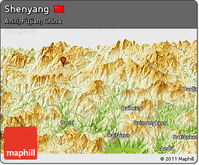 Physical Panoramic Map of Shenyang