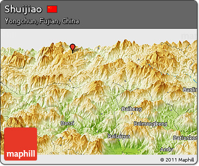 Physical Panoramic Map of Shuijiao