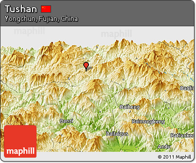 Physical Panoramic Map of Tushan