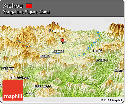 Physical Panoramic Map of Xizhou