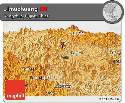 Political Panoramic Map of Jimuzhuang
