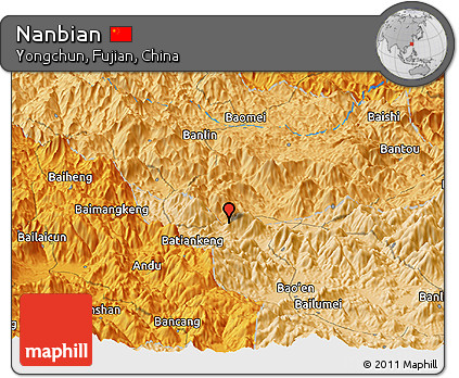Political Panoramic Map of Nanbian