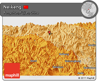 Political Panoramic Map of Neikeng