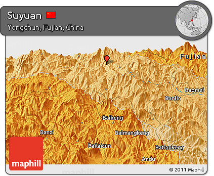 Political Panoramic Map of Suyuan