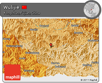 Political Panoramic Map of Wulijie