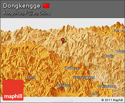 Political Panoramic Map of Dongkengge