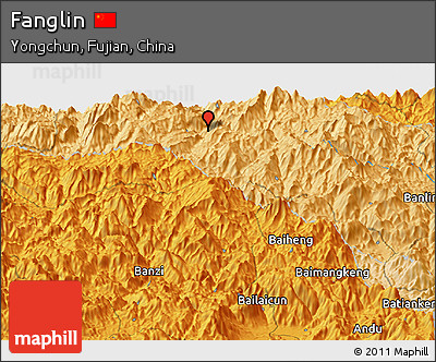 Political Panoramic Map of Fanglin