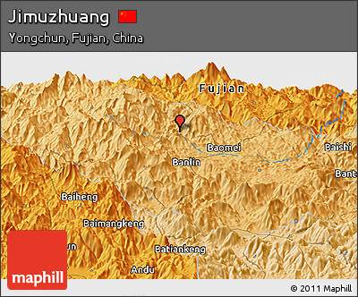 Political Panoramic Map of Jimuzhuang