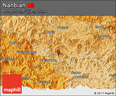 Political Panoramic Map of Nanbian